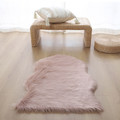 GoodHome Rug Faux Fur 60 x 90 cm, pink