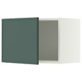 METOD Wall cabinet, white/Aspudden dark grey-green, 60x40 cm