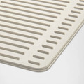 RINNIG Dish drying mat, beige, 51x42 cm