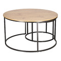 Set of 2 Coffee Tables Ruth, acacia wood