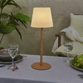 Table Lamp Chargeable, wood effect