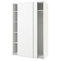 PAX / HASVIK Wardrobe, white/white, 150x66x236 cm