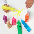 MÅLA Fluorescent/glitter paint, mixed colours assorted colours