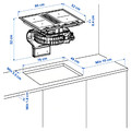 TÄCKNAN Ind hob/int extractor w recirc kit, IKEA 500/black