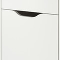 ALEX Drawer unit on castors, white/black, 36x50 cm
