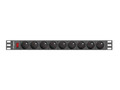 Lanberg PDU 1U 16a 9g 3m PDU-09E-0300-B