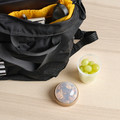 SPLITTERNY Snack container, transparent/light grey-brown, 300 ml