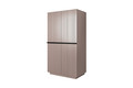 Wardrobe Nicole with Drawer Unit 100 cm, antique pink, black handles