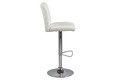 Bar Stool Sylvia, white/chrome