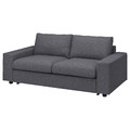 VIMLE 2-seat sofa-bed, with wide armrests/Gunnared medium grey
