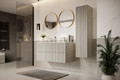 Bathroom Wall-mounted High Cabinet MDF Nicole 140cm, cashmere