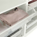 KOMPLEMENT Mesh basket with pull-out rail, white, 75x35 cm