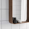 DVÄRGSYREN Mirror, walnut veneer, 28x37 cm