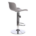 Bar Stool Inge, grey/chrome