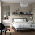 SÄBÖVIK Divan bed, Vissle grey, 140x200 cm
