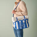 PILLERSTARR Cooling bag, patterned/blue, 38x22x26 cm