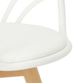 Chair with Armrests Sirena, white