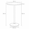 Bar Table Hvar, black