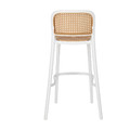 Bar Stool with Backrest Antonio, white