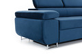 Corner Sofa-Bed Right Annabelle Monolith 77, dark blue