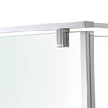 GoodHome Walk-in Shower Ezili 80 + 38 cm, chrome/transparent