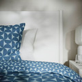 TONSTAD Bed frame, off-white/Lönset, 140x200 cm