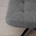 HAVBERG Footstool, Lejde grey/black