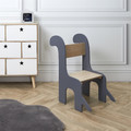 Children's Chair Dino, grey/natural