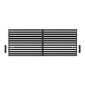 Double Swing Gate Steel 4 x 1.54 m, black