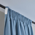 Double Curtain Track with Pins 160 cm, aluminium, black