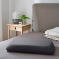 TÖCKENFLY Pillowcase for ergonomic pillow, grey, 29x43 cm