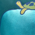 BLÅVINGAD Cushion cover, whale pattern/blue-green, 50x50 cm