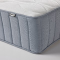 NORDLI Bed frame with storage and mattress, white/Vågstranda medium firm, 140x200 cm