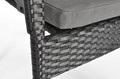 Garden Outdoor Dining Set with 6 Chairs, black