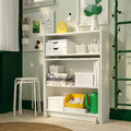BILLY Bookcase with foldable table, white, 80x33/112x106 cm