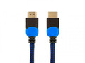 Savio HDMI Cable Ultra HD 4K GCL-05 v2.0 3m, braid blue
