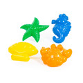 Sand Moulds Set 4pcs - Sea Life