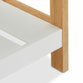 Shoe Shelf Rack, whie/bamboo