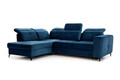 Corner Sofa-Bed Left Belavio L Dark Blue Monolith 77