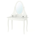HEMNES Dressing table with mirror, white