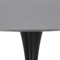 Table Simplet Skinny Premium Stone 90cm, black