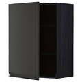 METOD Wall cabinet with shelves, black/Upplöv matt anthracite, 60x80 cm