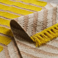 MÄVINN Rug, flatwoven, yellow/stripe pattern, 70x200 cm