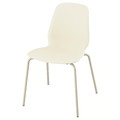 SKÅLSTA Chair, plastic beige/tubular metal/light grey-beige