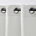 GINSTMOTT Curtains, 1 pair, white/with eyelets, 145x300 cm