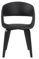 Chair Supernova, faux leather, black