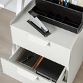 TROTTEN Drawer unit w 3 drawers on castors, white