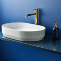 GoodHome Bathroom Countertop Perma 60 x 45 cm, dark blue