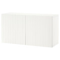 BESTÅ Wall-mounted cabinet combination, white/Sutterviken, 120x42x64 cm