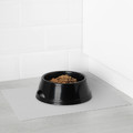 LURVIG Place mat for food bowl, light grey, 28x36 cm